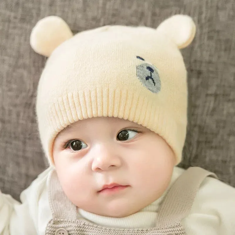 2 Pcs Newborn Baby Hat Beanies Toddler Cap Knitted Warm