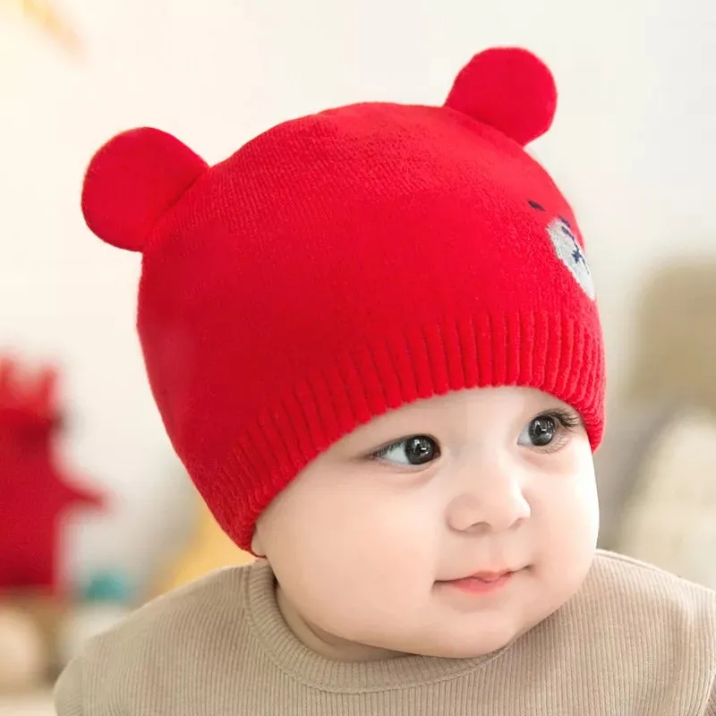 2 Pcs Newborn Baby Hat Beanies Toddler Cap Knitted Warm