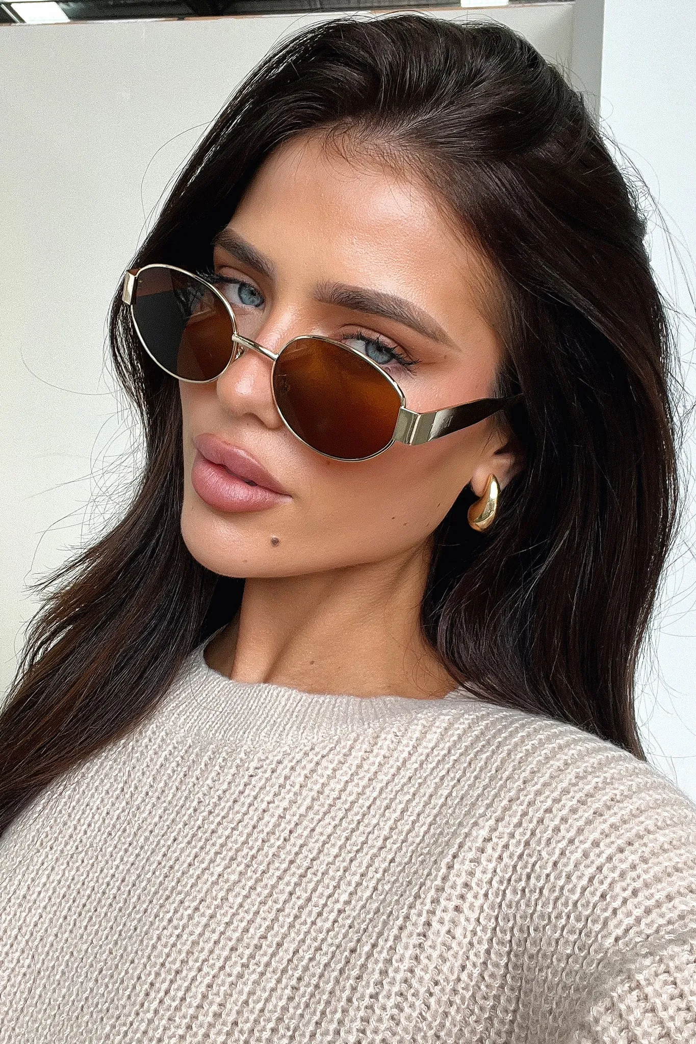 Adonis Sunglasses - Gold/Brown