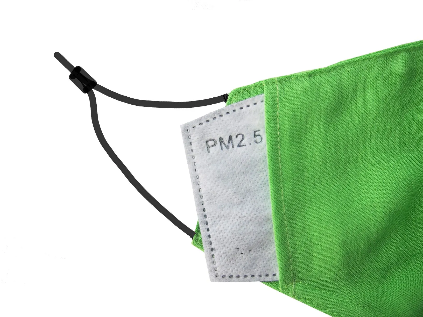 Adults - Fridaze 100% Linen Face Mask incl. one PM 2.5 Filter - Kiwi