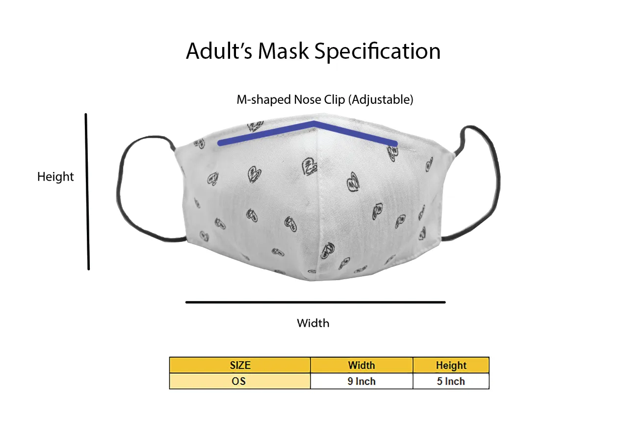 Adults - Fridaze 100% Linen Face Mask incl. one PM 2.5 Filter - Kiwi