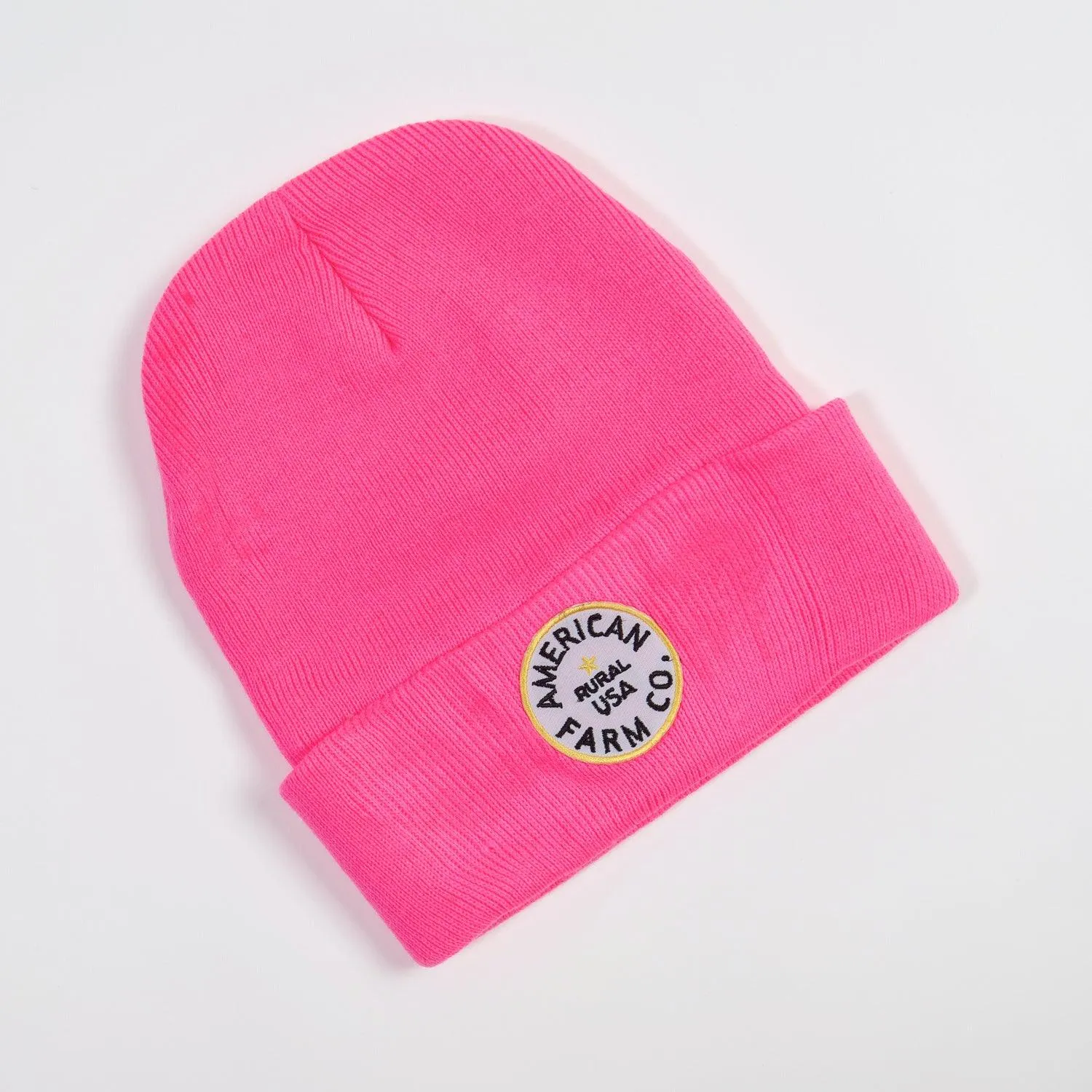 AFC Patch Neon Pink Safety Beanies