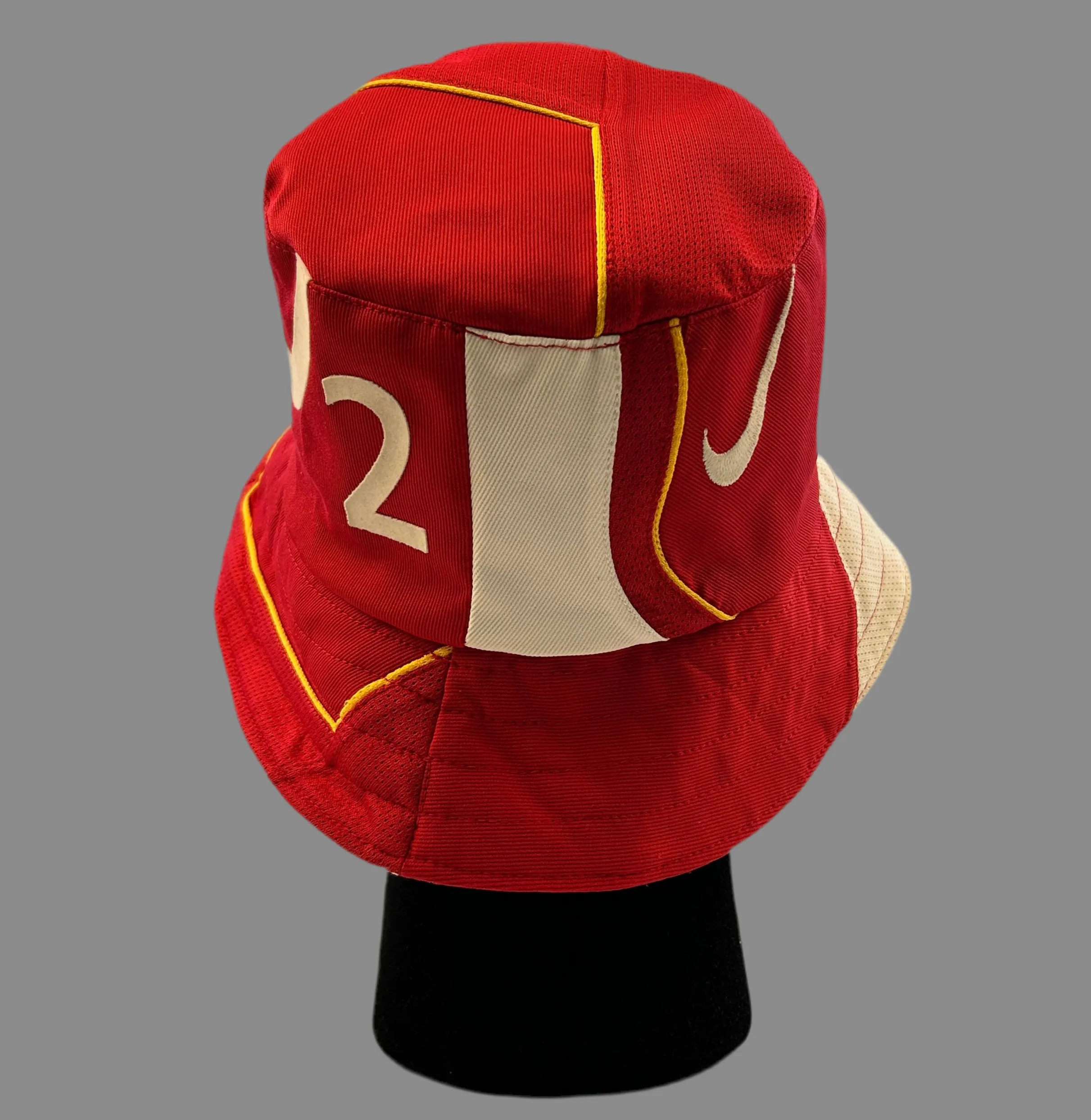 Arsenal 2004/2004 Upcycled Home Shirt Bucket Hat