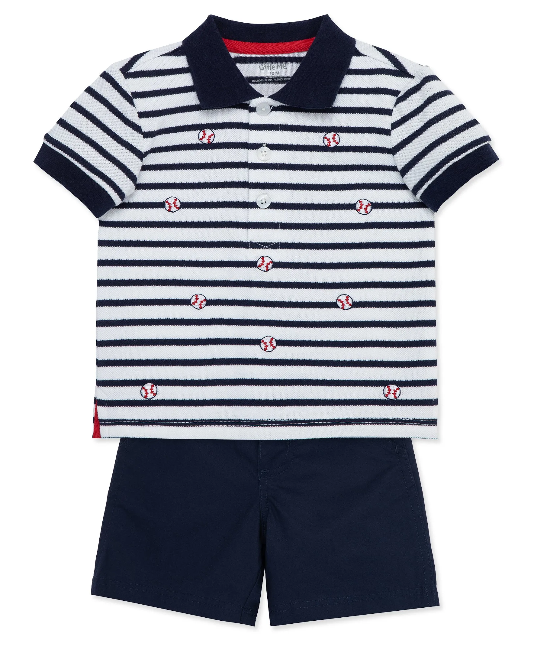 Baseball Polo Toddler Short Set (2T-4T)