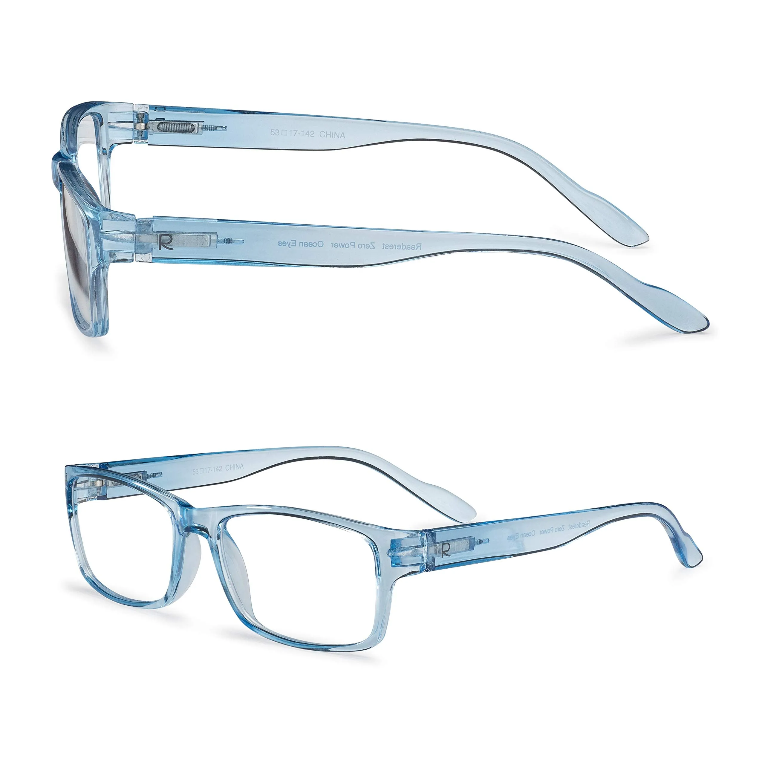 Blue-Light-Blocking-Reading-Glasses-Light-Blue-0-75-Magnification Anti Glare