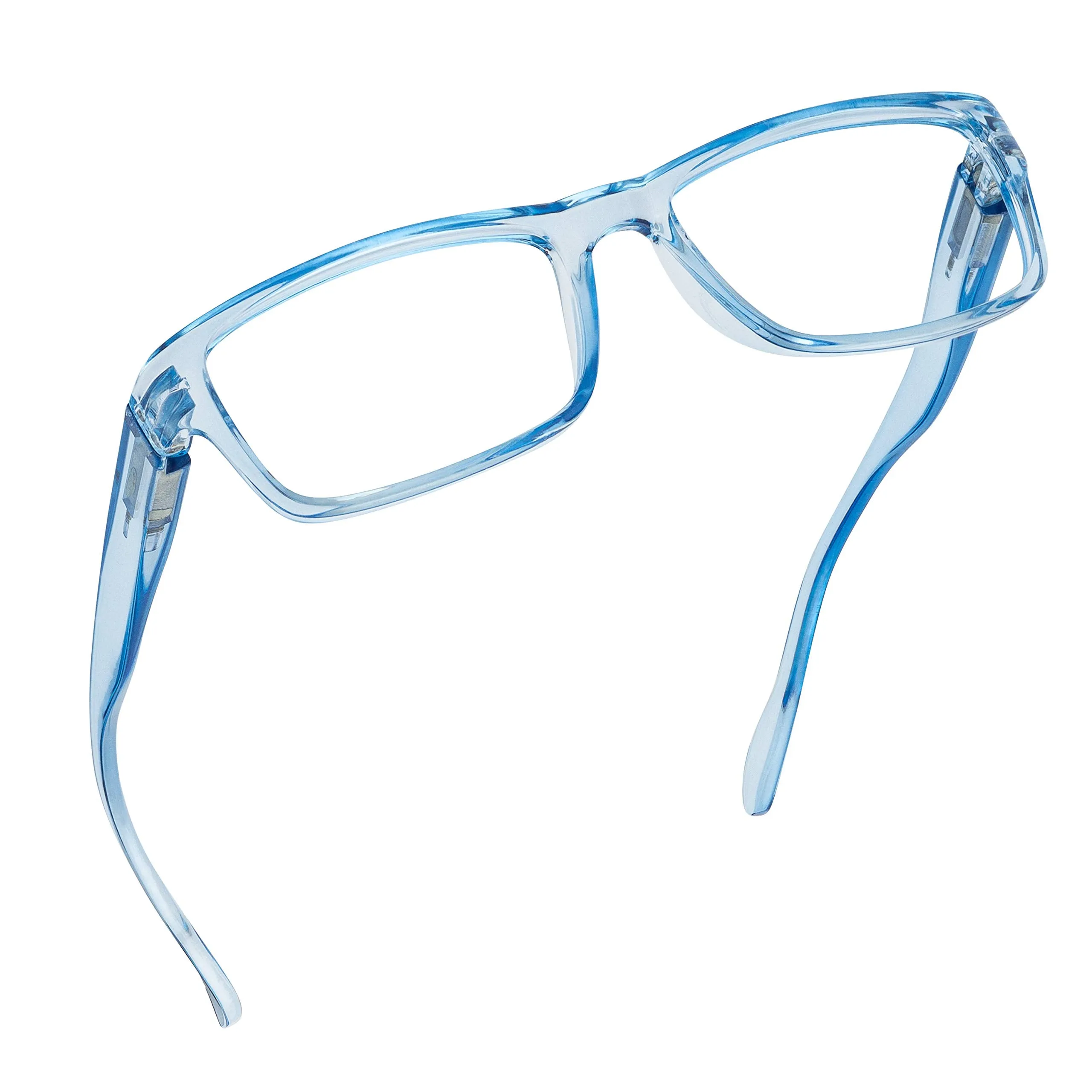 Blue-Light-Blocking-Reading-Glasses-Light-Blue-0-75-Magnification Anti Glare