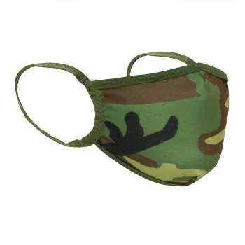 Camo 3-Layer Polyester Face Mask