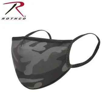 Camo 3-Layer Polyester Face Mask