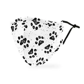 Cat and Dog Paw Prints Cloth Face Mask