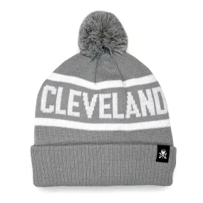 Cleveland Jacquard Pom Beanie - Grey