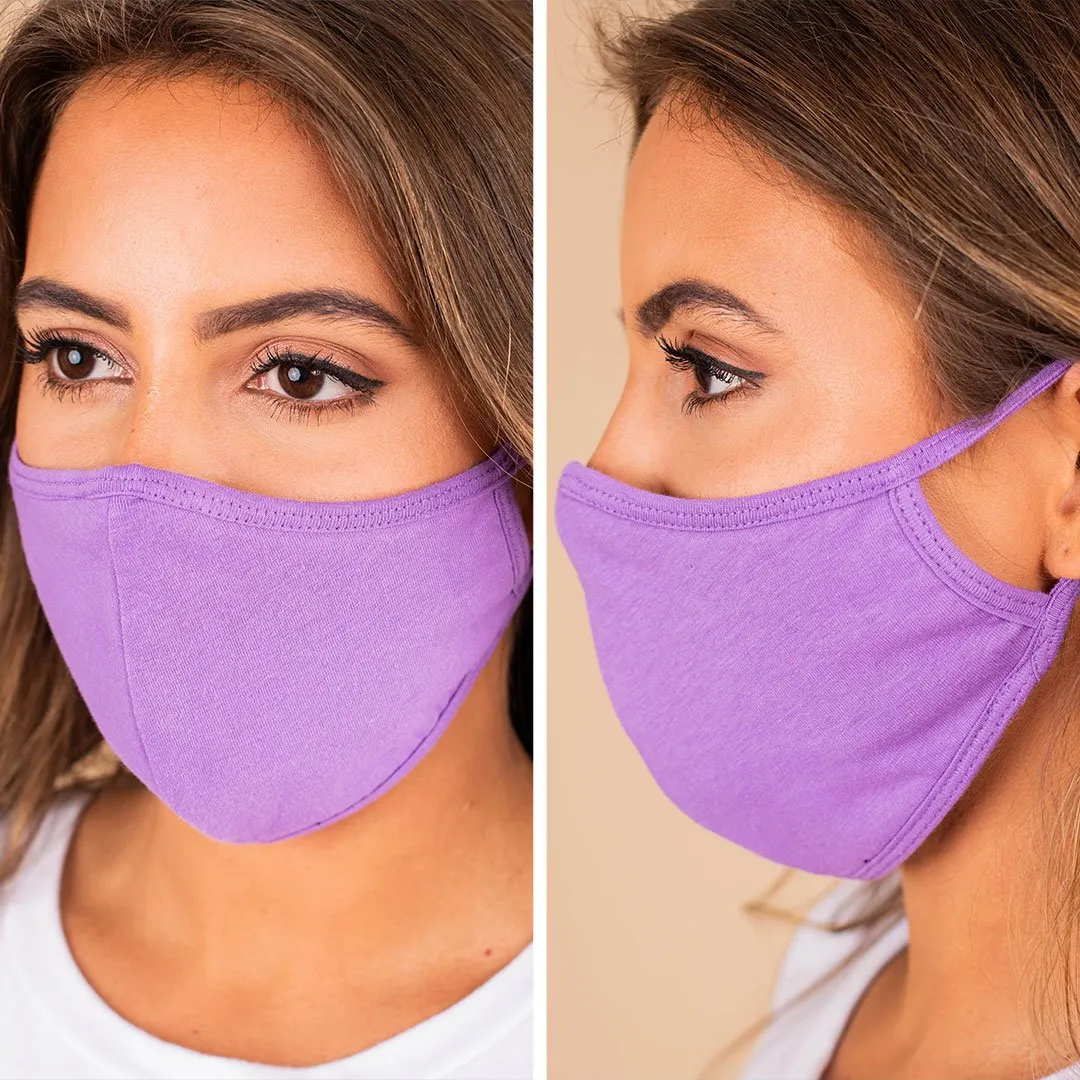 Common Goals Lavender Purple Washable Face Mask