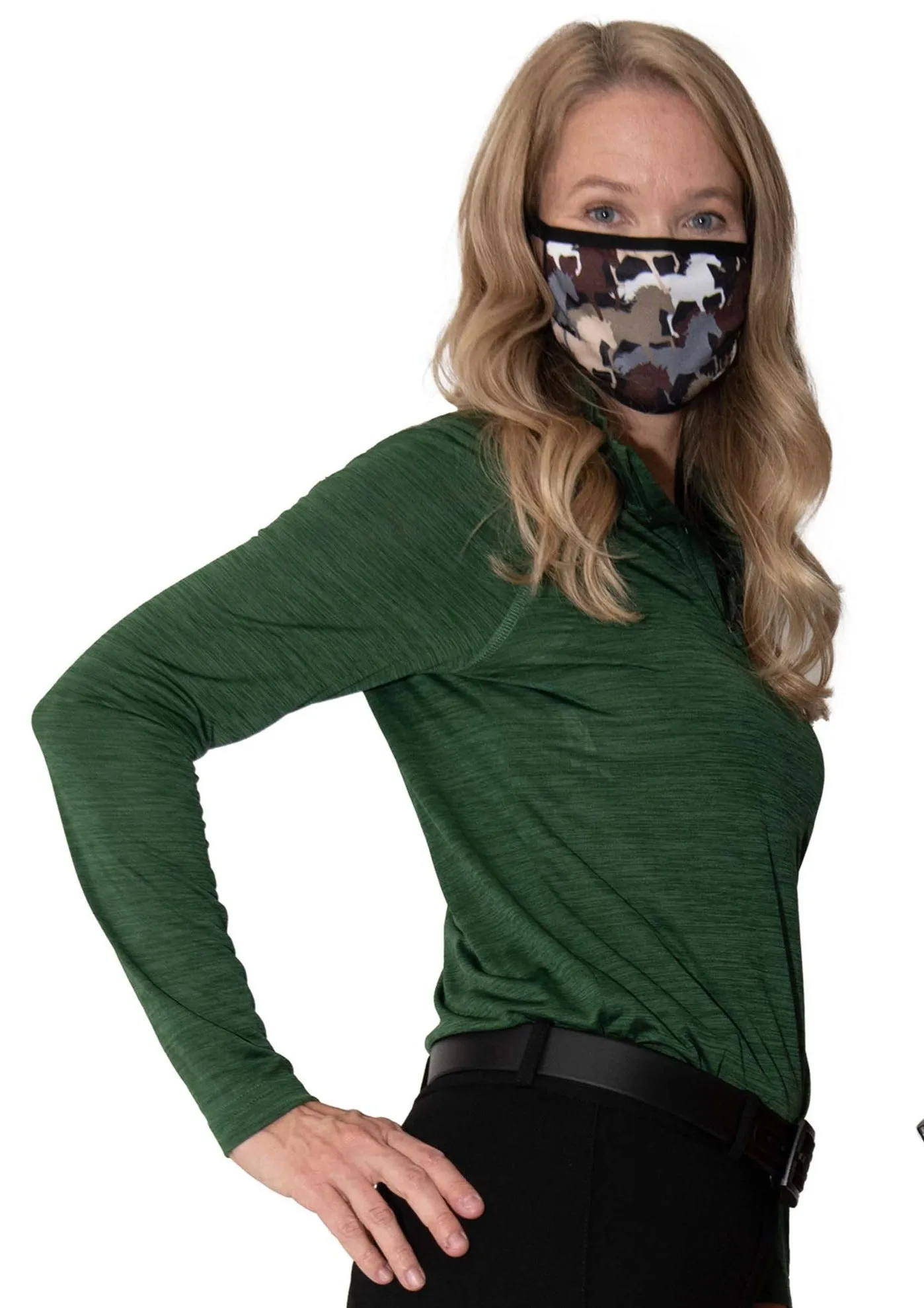 Face Mask | Camo Horses | Machine Washable