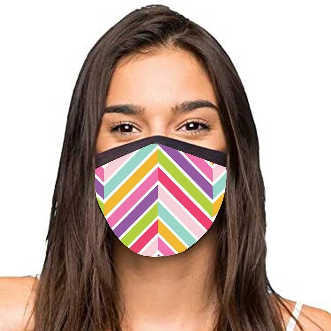 Face Masks Reusable Washable Set Of 2 -Chevron