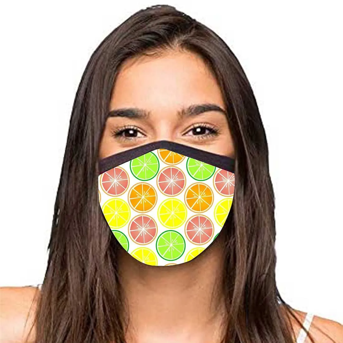 Face Masks Reusable Washable Set Of 2 -Citrus