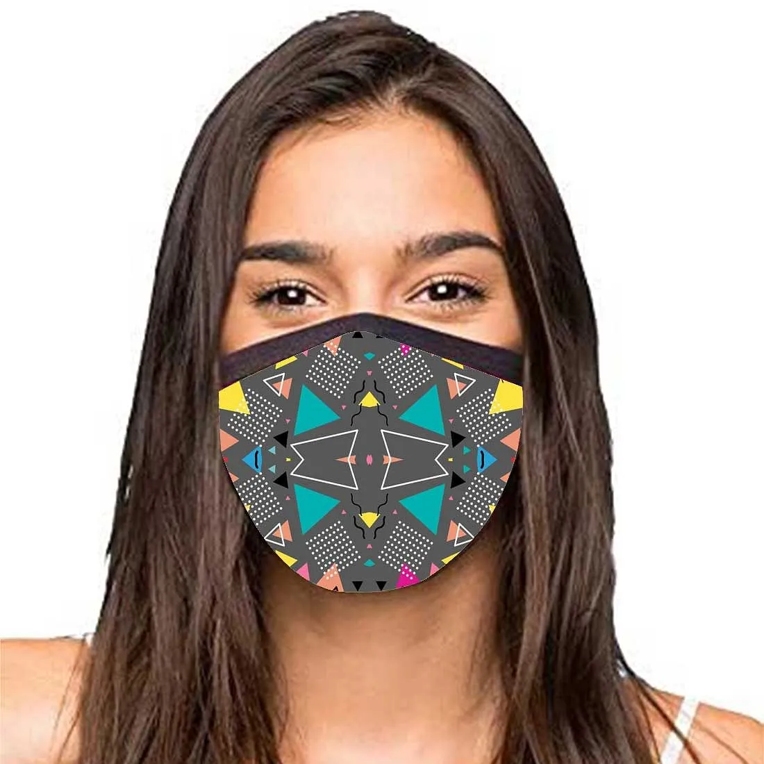 Face Masks Reusable Washable Set Of 2 -Cute_geo