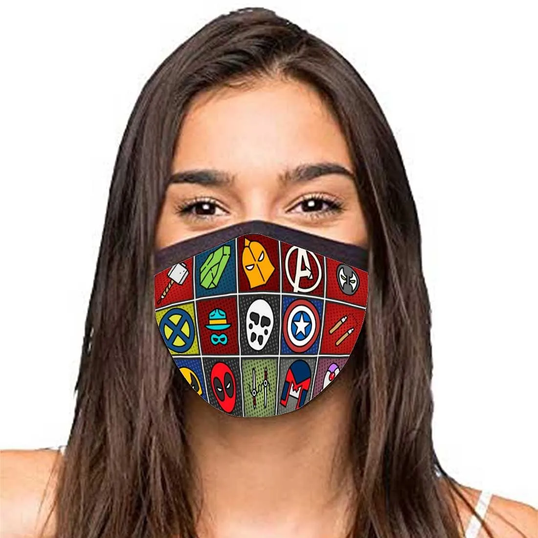 Face Masks Reusable Washable Set Of 2 -Gaming