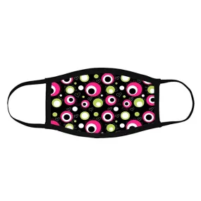 Face Masks Reusable Washable Set Of 2 -Neon_pink_polka