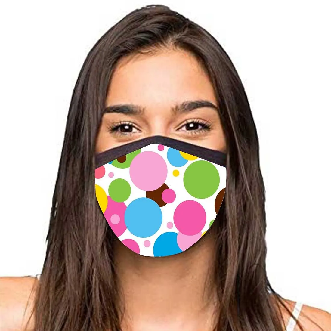 Face Masks Reusable Washable Set Of 2 -Polkas