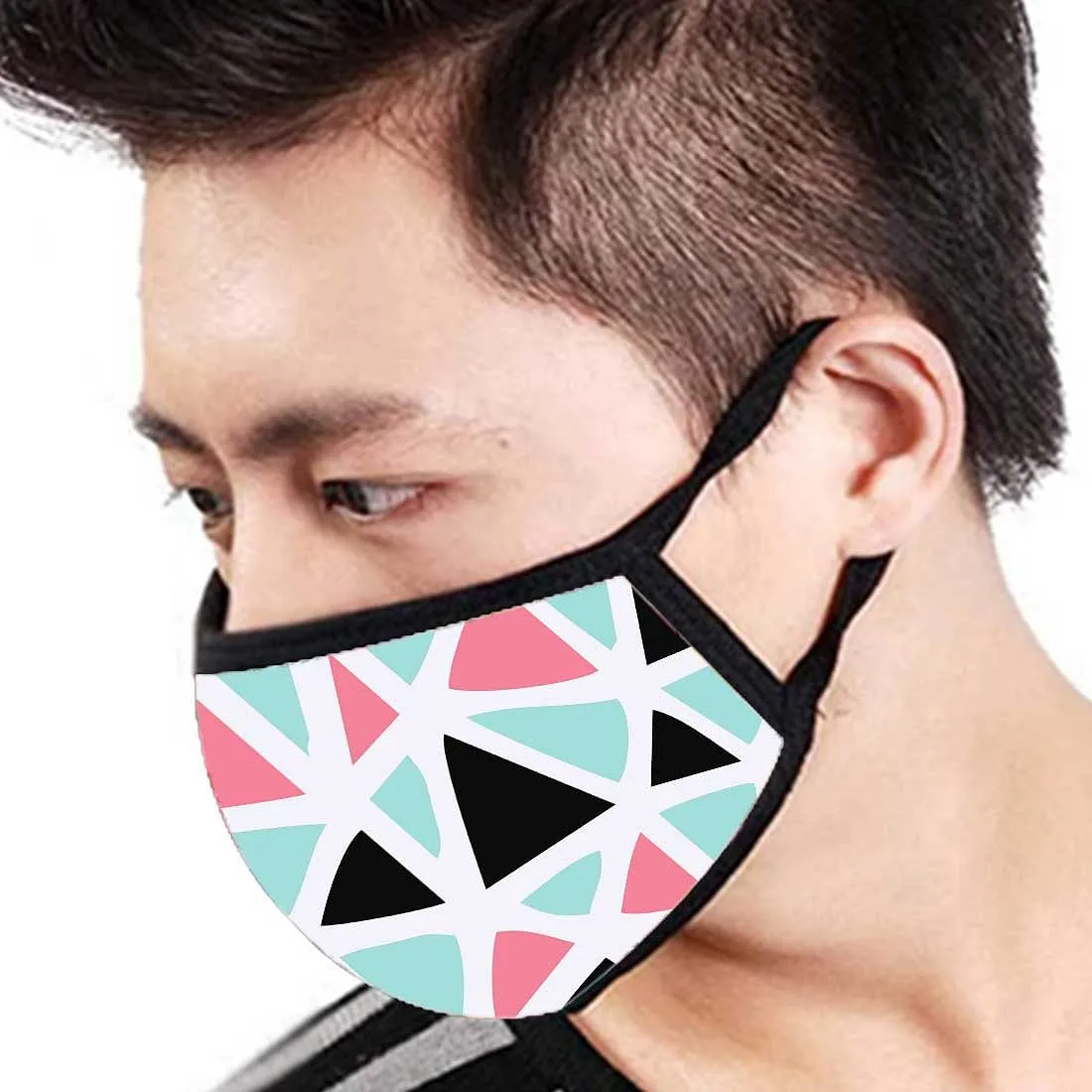 Face Masks Reusable Washable Set Of 2 -Triangles