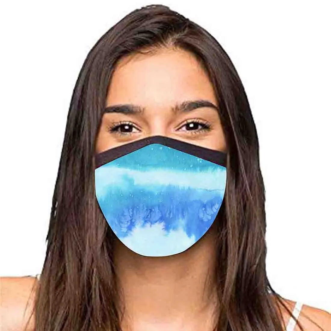 Facemask For Women - Set Of 2 Portective Masks  - Blue Sea