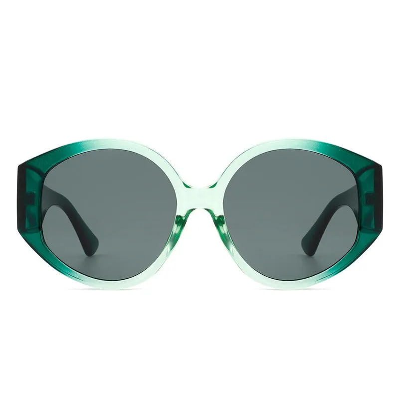 Fashion Round Frame Colorful Sunglasses