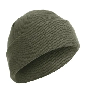 Green Fine Knit Watch Cap