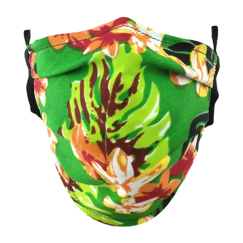 Hawaiian Green - Washable & Reusable Surgical Style Face Masks