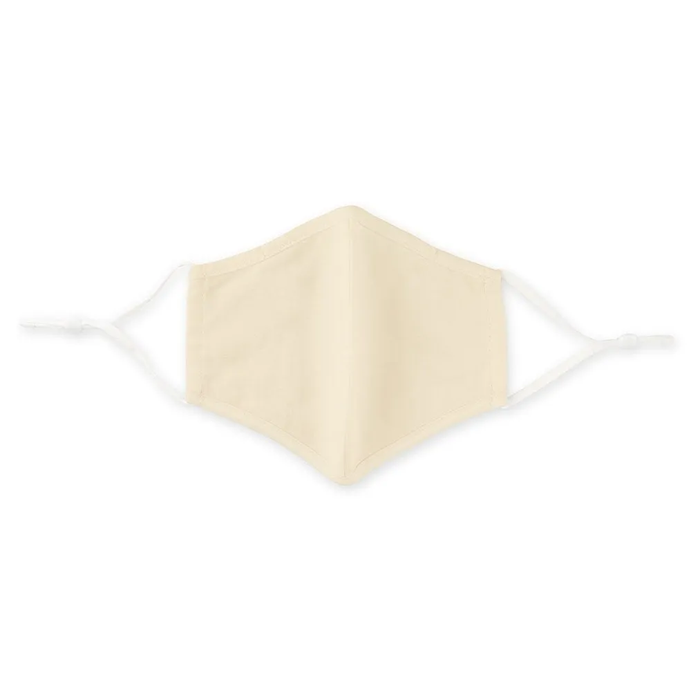 Ivory Colored Adult Cloth Face Mask