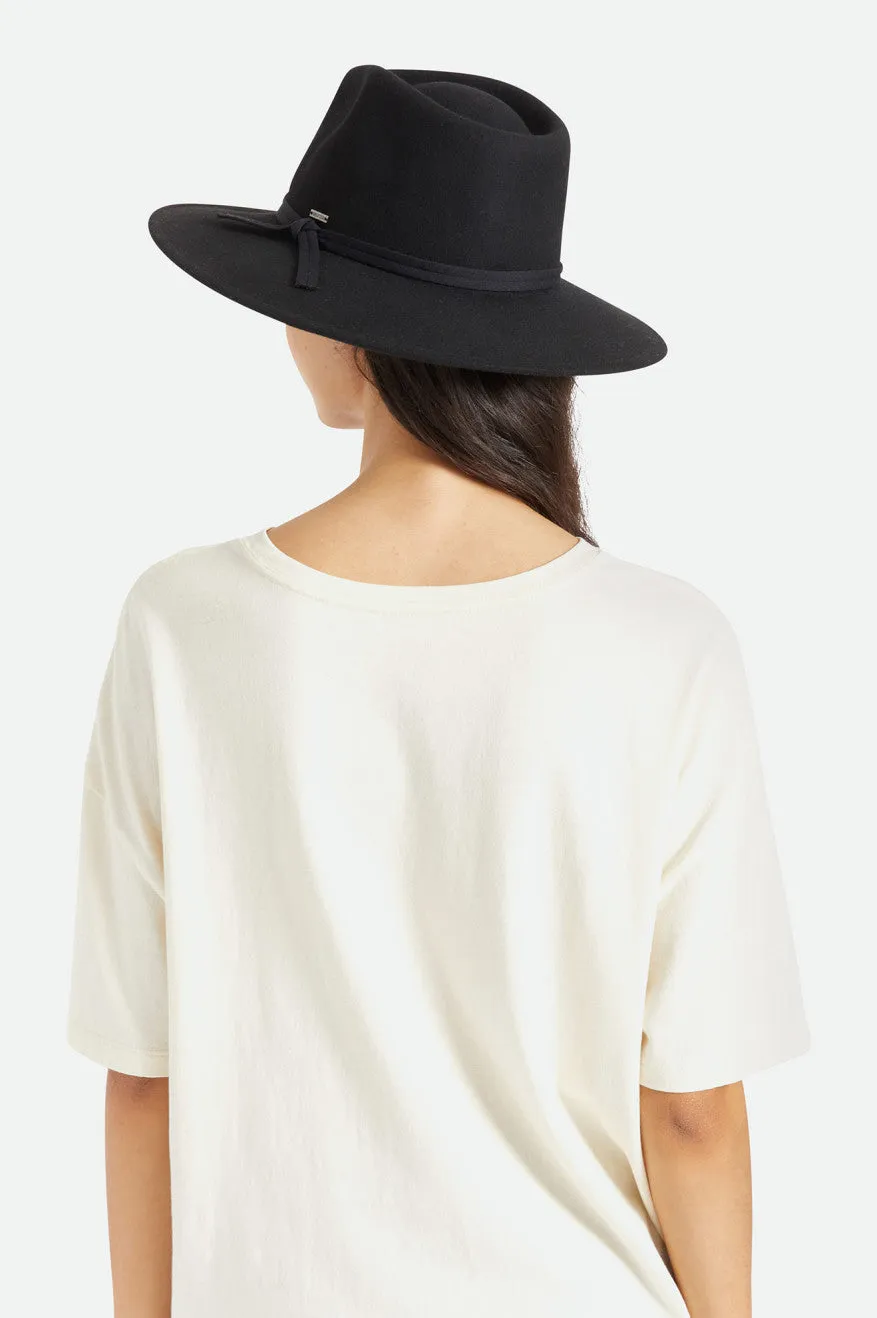 Joanna Felt Packable Hat - Black