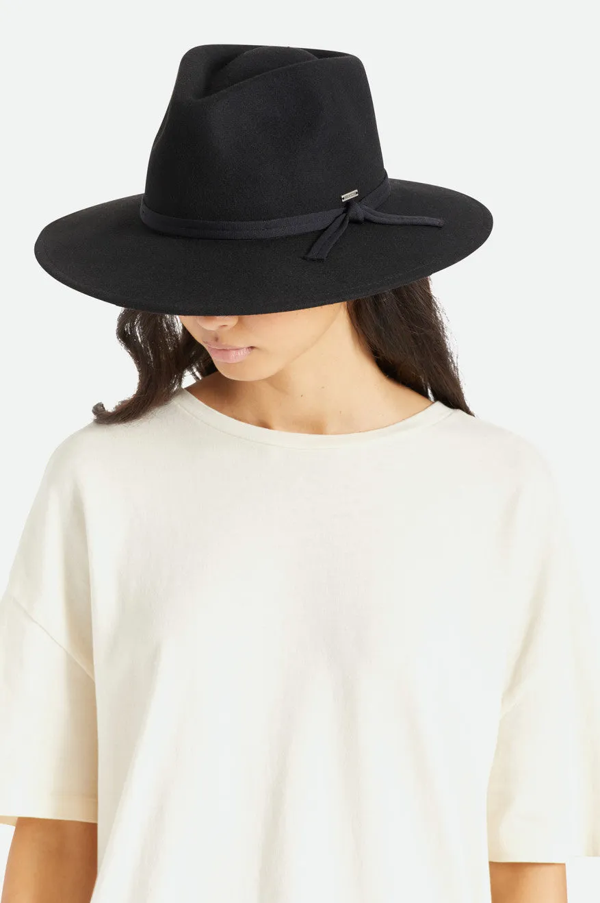 Joanna Felt Packable Hat - Black