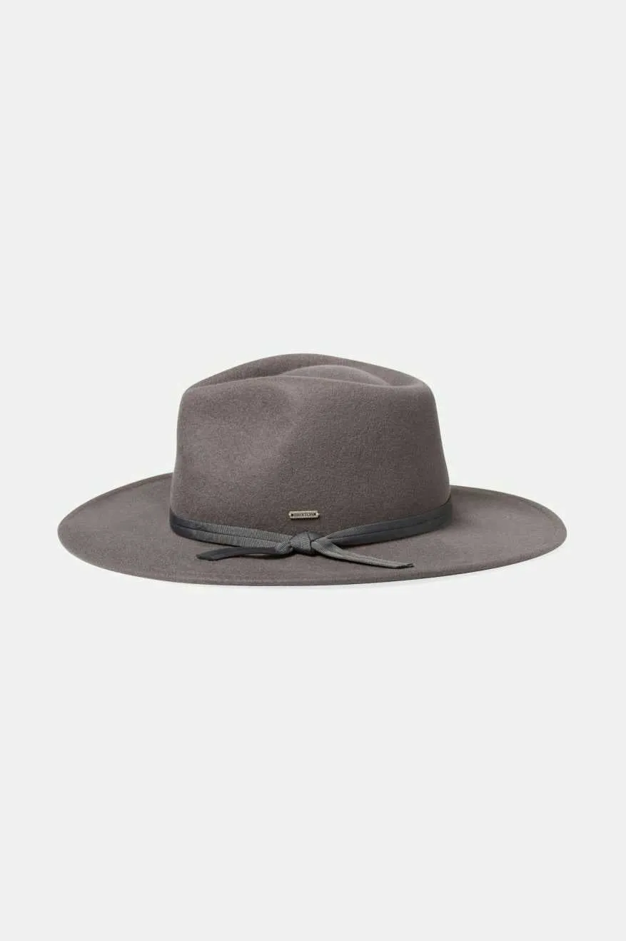 Joanna Felt Packable Hat - Dark Grey