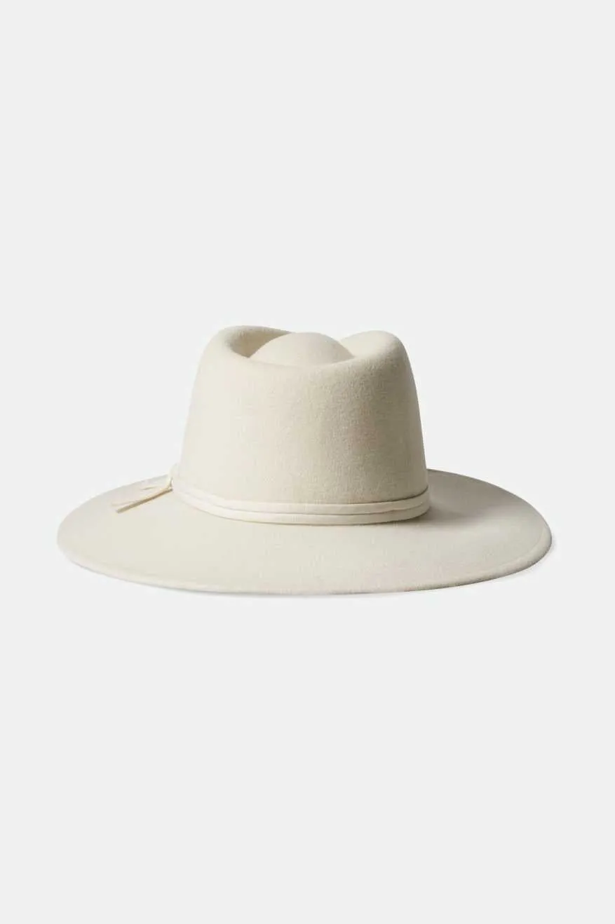 Joanna Felt Packable Hat - Off White