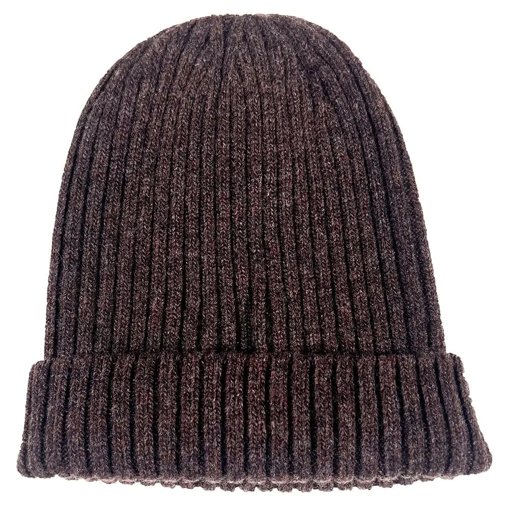 Lambswool Rib Beanie