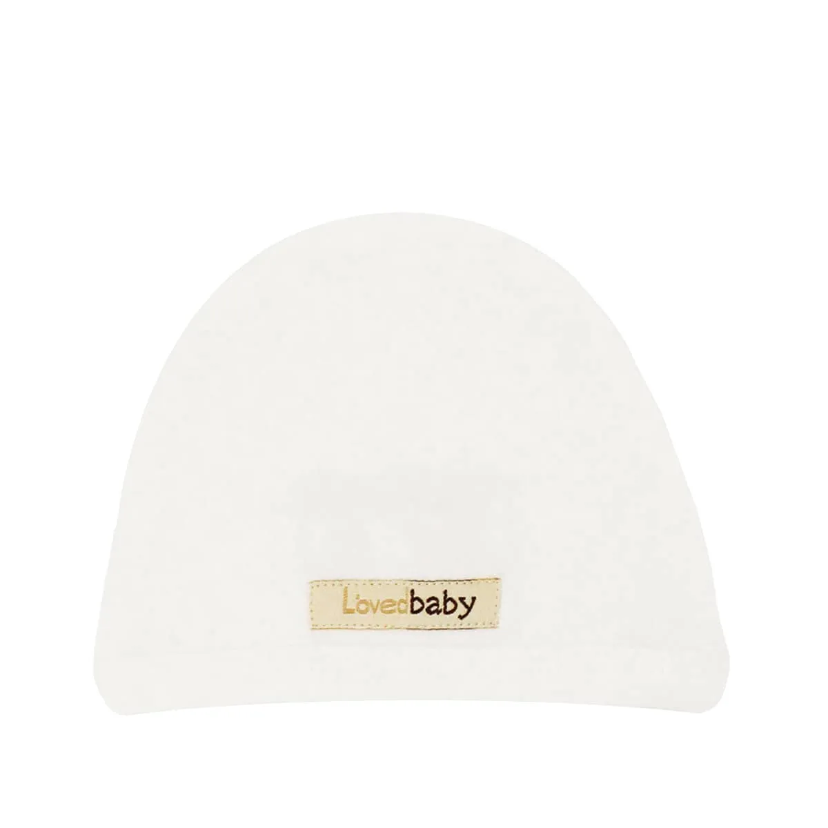 L'ovedbaby Organic Cute Cap - White