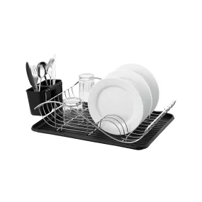 Masflex Black Trendy Dish Organizer