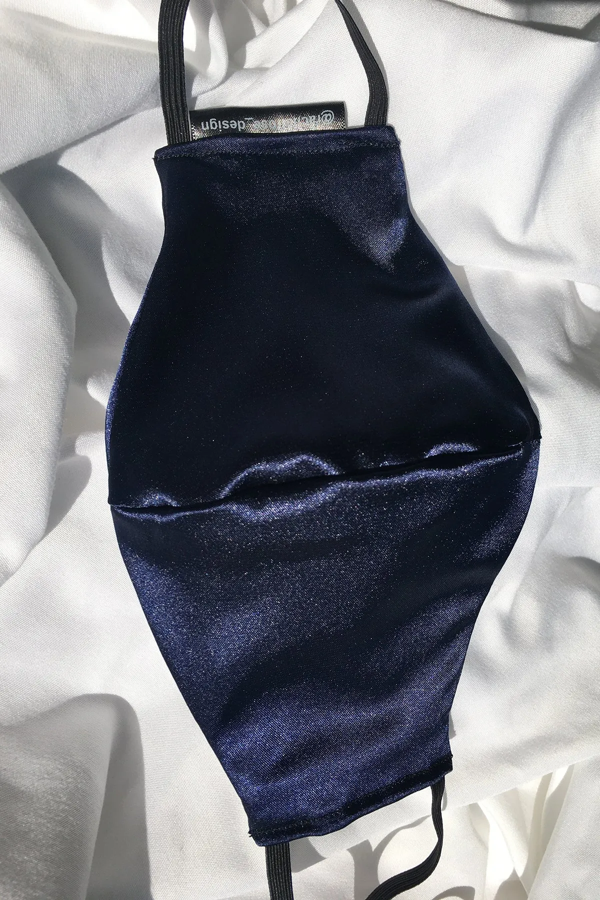 Navy Blue Satin