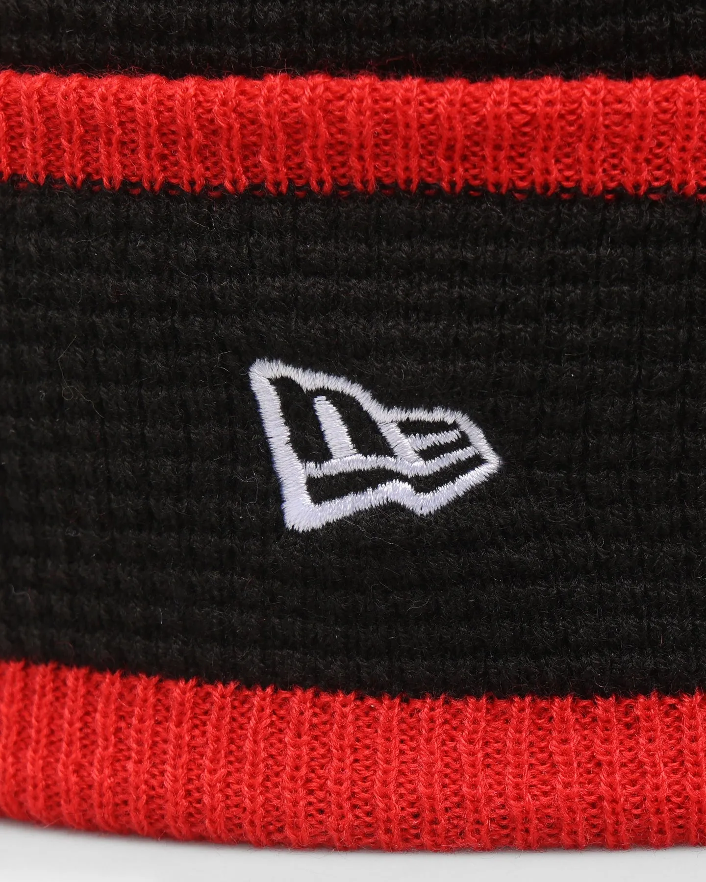 New Era Chicago Bulls Pom Waffle Knit Beanie Original Team Colours