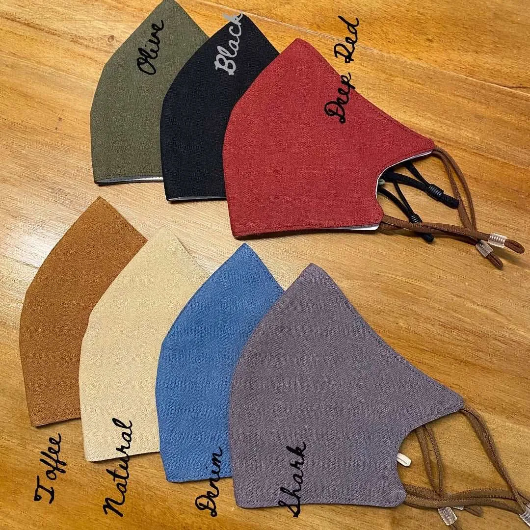 Organic Linen Fabric Masks