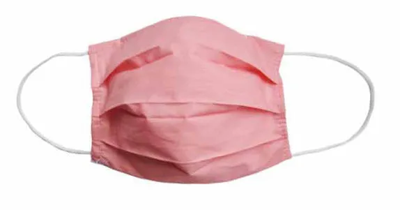 Peach Fabric Face Mask (Adult)