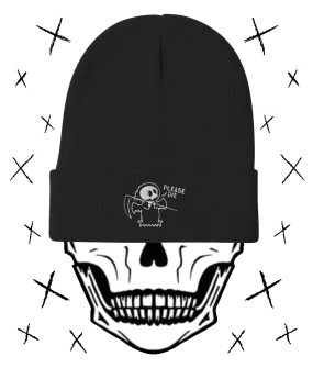 PLEASE DIE Embroidered Beanie