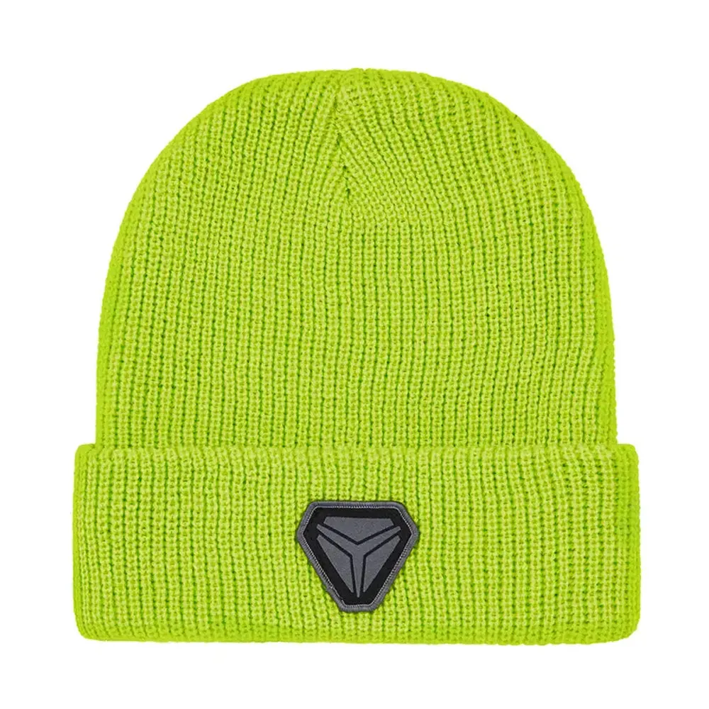 Polaris  Knit Beanie Slingshot Logo Cuffed Durable Warm Winter Comfortable Hat - One Size