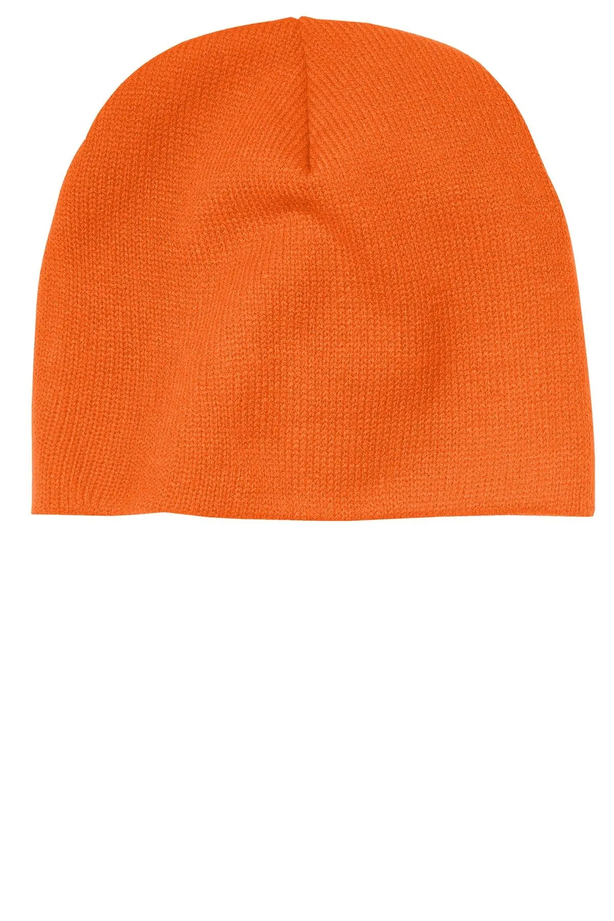 Port & Company Branded Beanies, Neon Orange