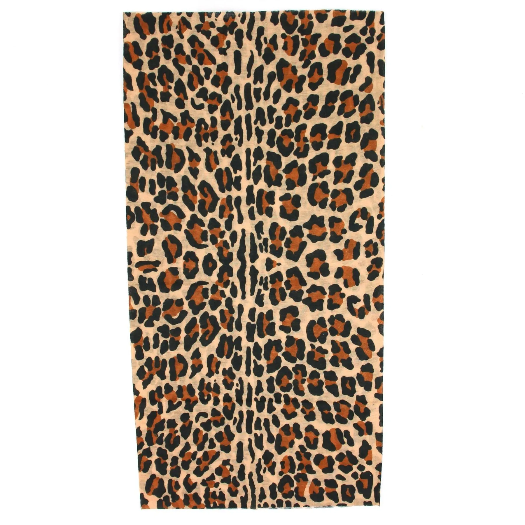 Printed Snood Face Mask - Leopard Print