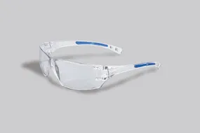 Radnor Cobalt Classic Series Safety Glasses With Clear Frame, Clear Lens And Adjustable Temples