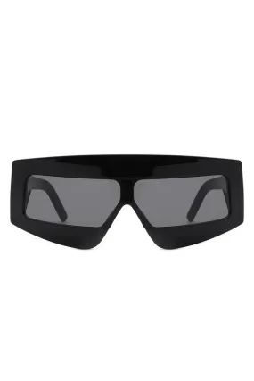 Rectangle Oversize Square Flat Top Sunglasses