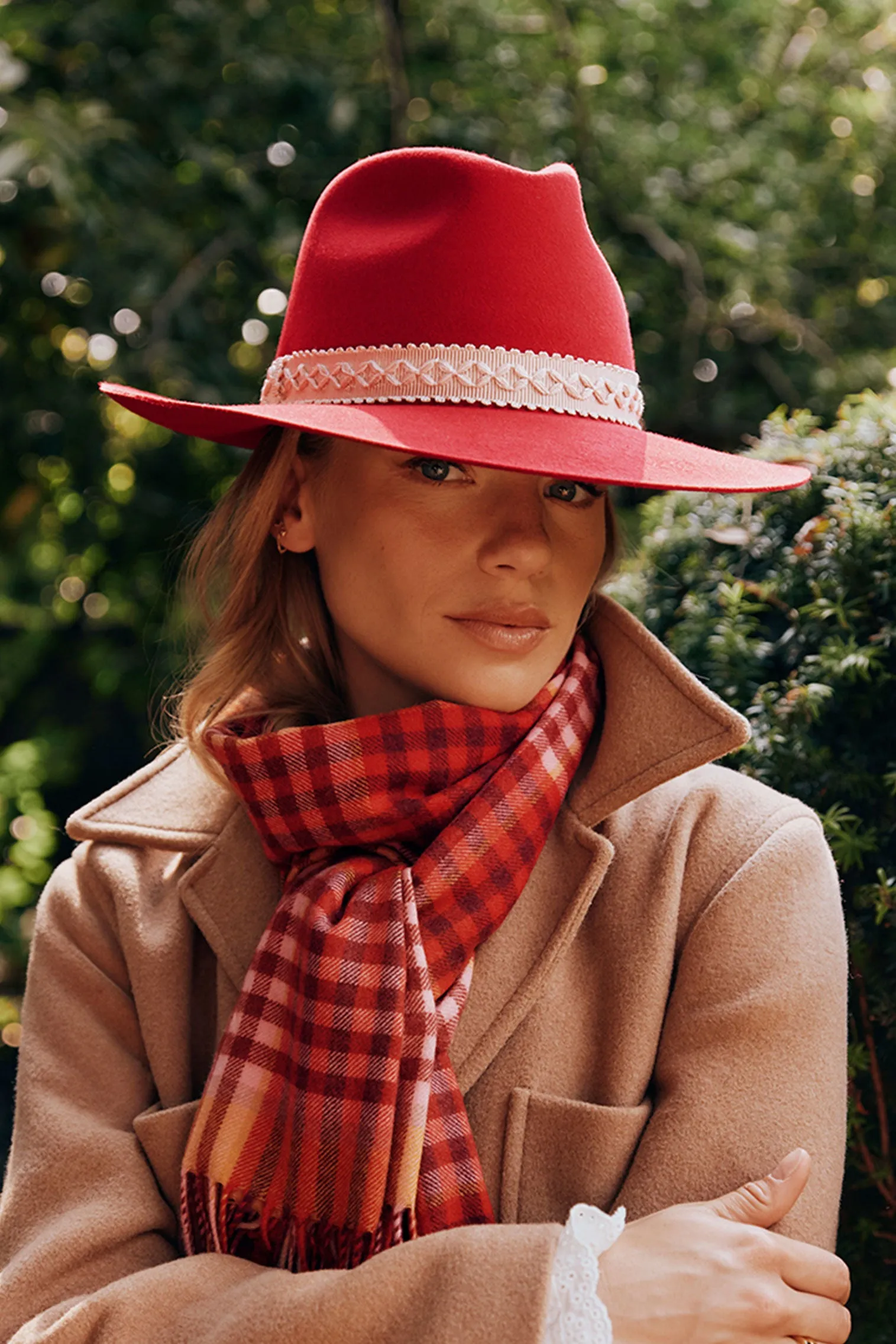 Scarlett Red Fedora