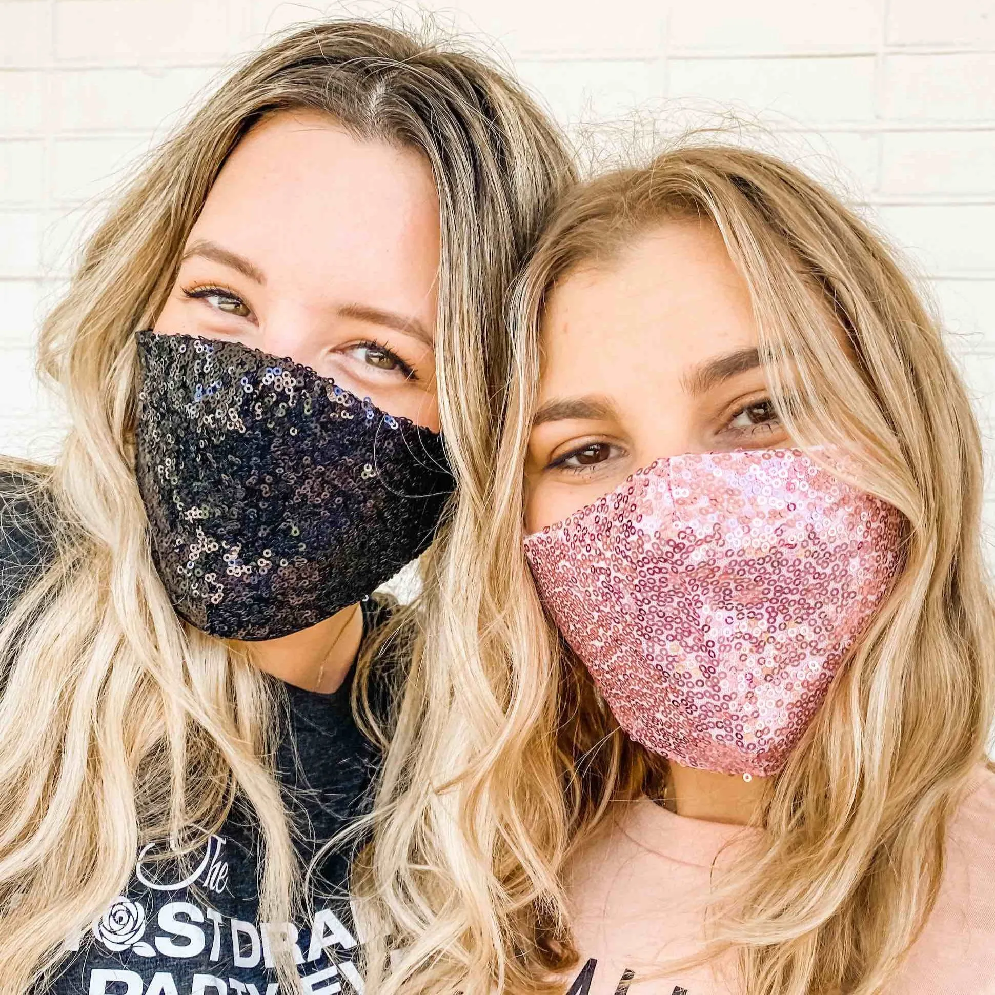 Sequin Bachelorette Party Face Masks