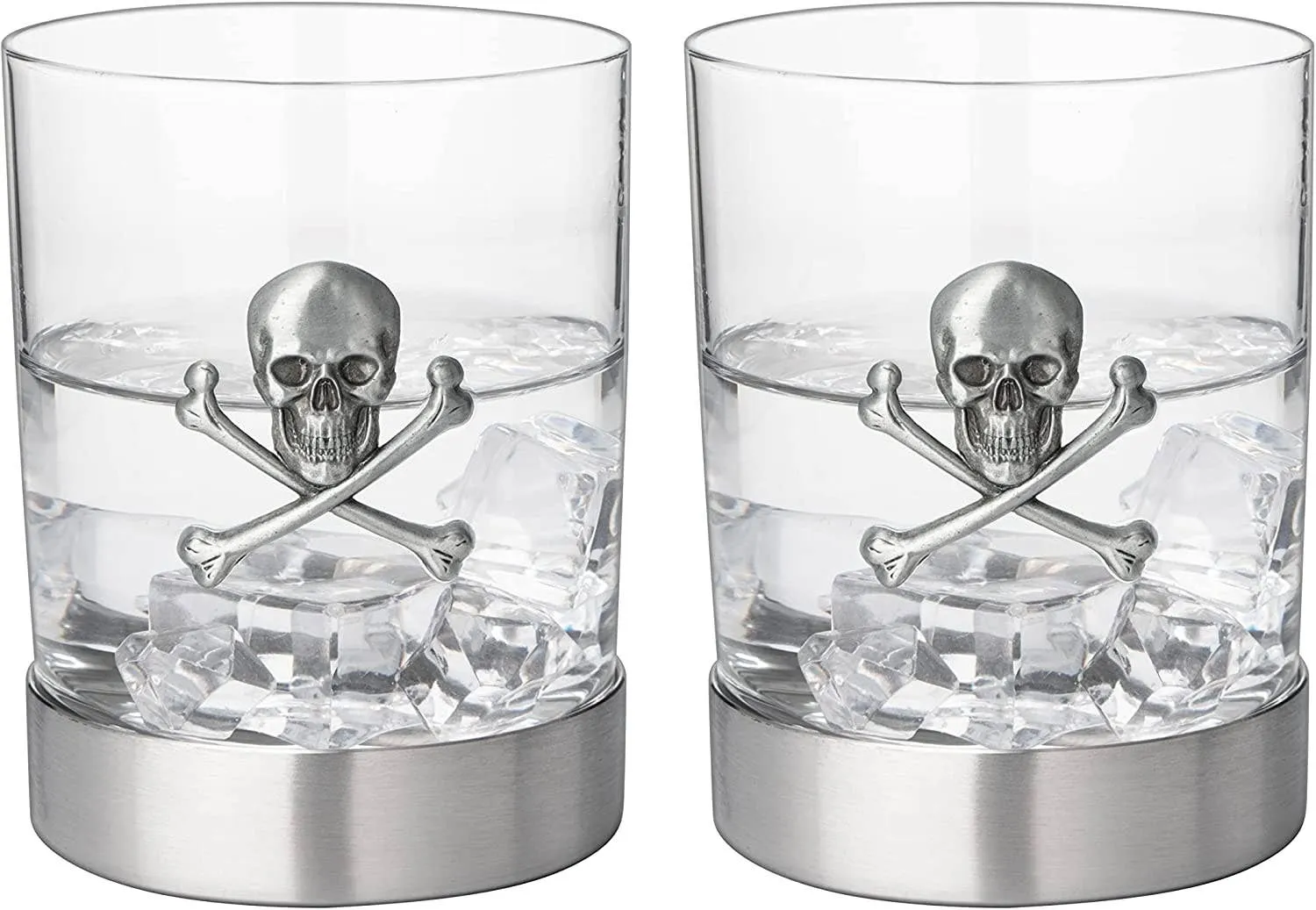 Skull Whiskey Glasses 11oz