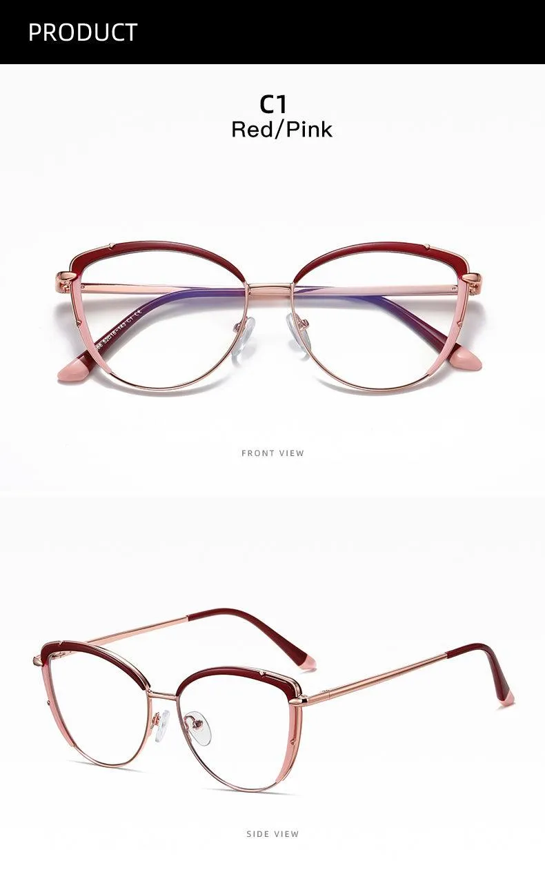 Stylish Women's Cat Eye Eyeglasses - Model A95966