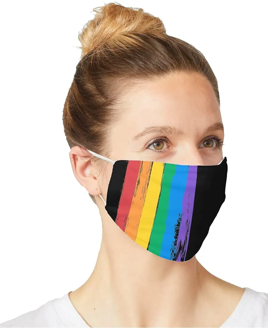 SXV Pride Flag LGBT  pattern_ Mask Printed unisex cotton Face mask For Face (Pack of 3)